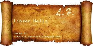 Linzer Hella névjegykártya