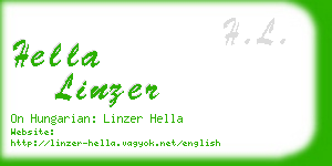 hella linzer business card